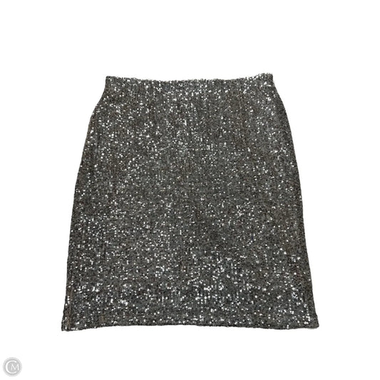 Skirt Midi By Cable And Gauge In Silver, Size: L