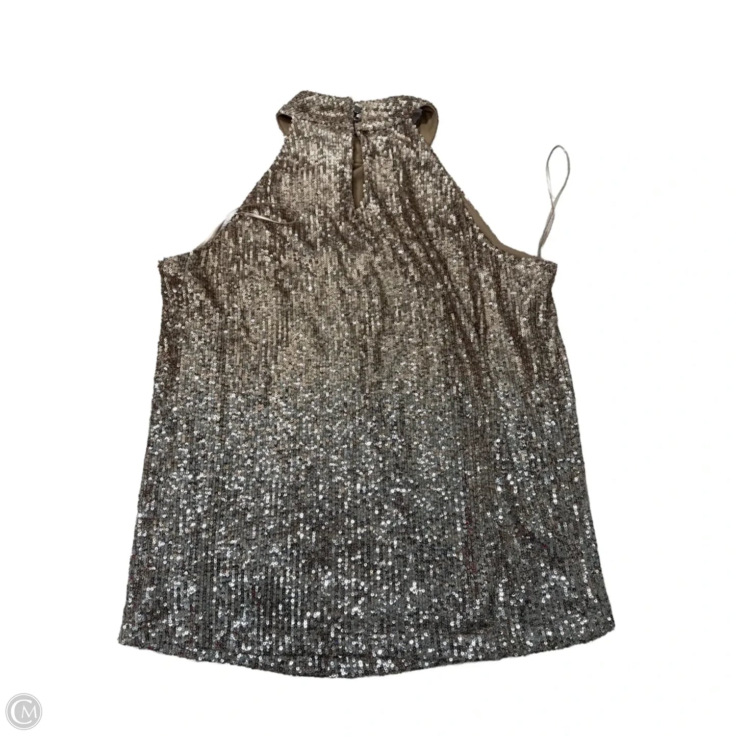 Top Sleeveless By Cable And Gauge In Gold, Size: L