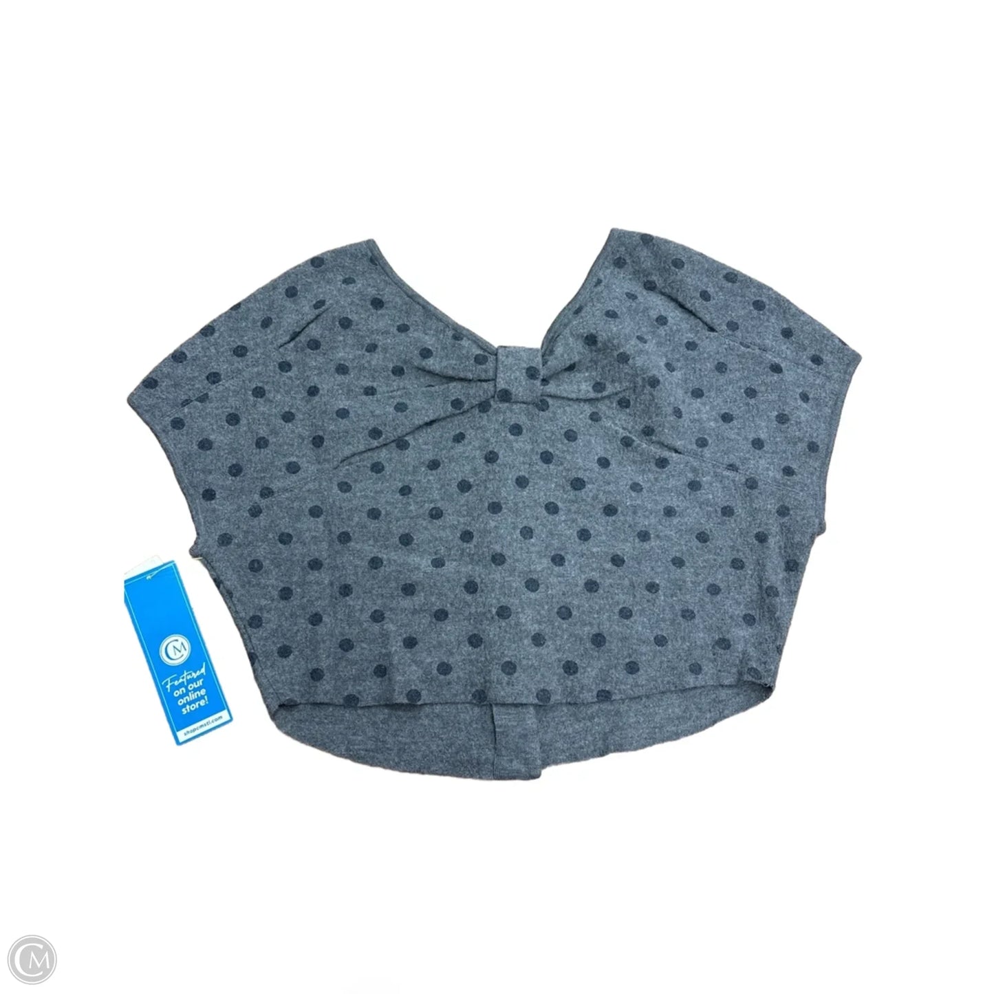 Sweater Short Sleeve By Moth In Polkadot Pattern, Size: M