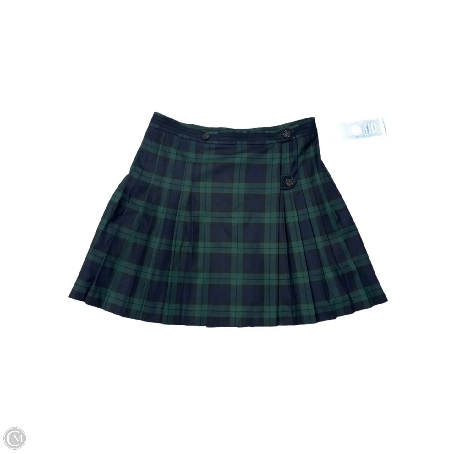 Skirt Mini & Short By Brooks Brothers In Blue & Green, Size: 12