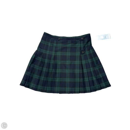 Skirt Mini & Short By Brooks Brothers In Blue & Green, Size: 12