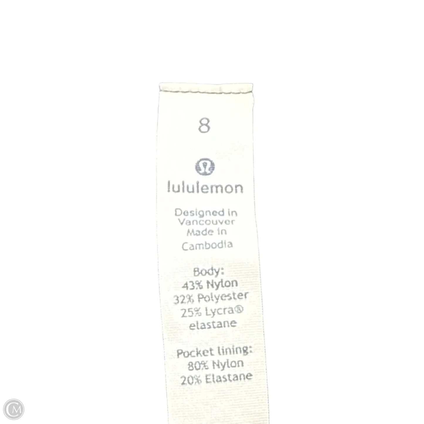 Athletic Capris By Lululemon In Grey, Size: M