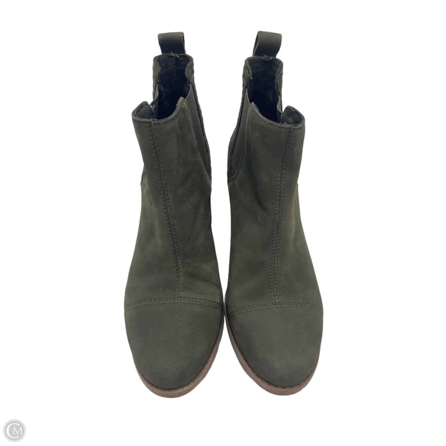 Boots Ankle Heels By Toms In Green, Size: 7.5