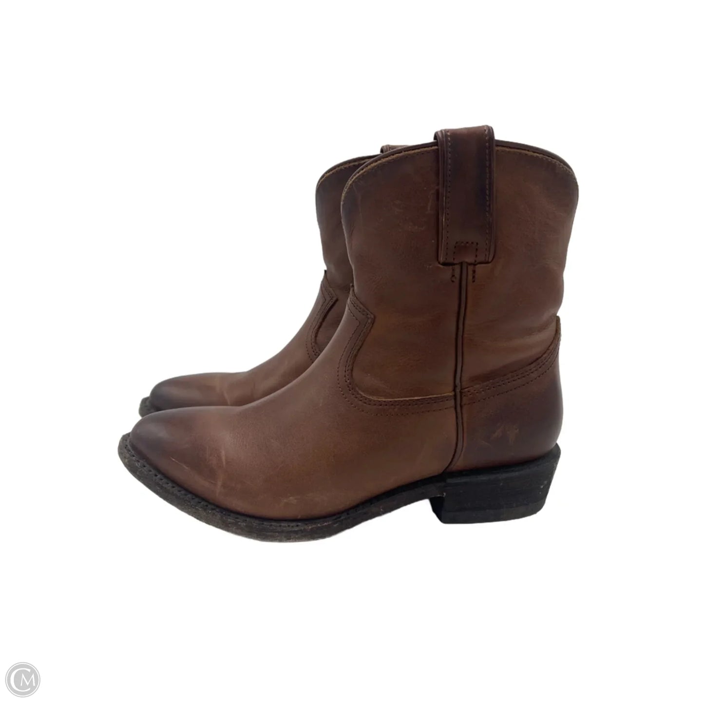 Boots Designer By Frye In Brown, Size: 7