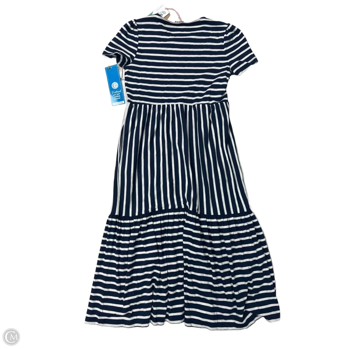 Dress Casual Maxi By Boden In Blue & White, Size: Sp