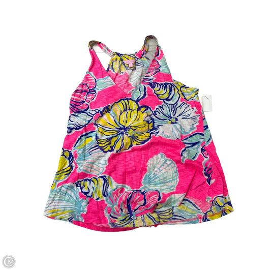Top Sleeveless Designer By Lilly Pulitzer In Pink, Size: Xl
