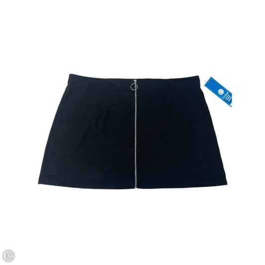 Skirt Mini & Short By Cider In Black, Size: 3x