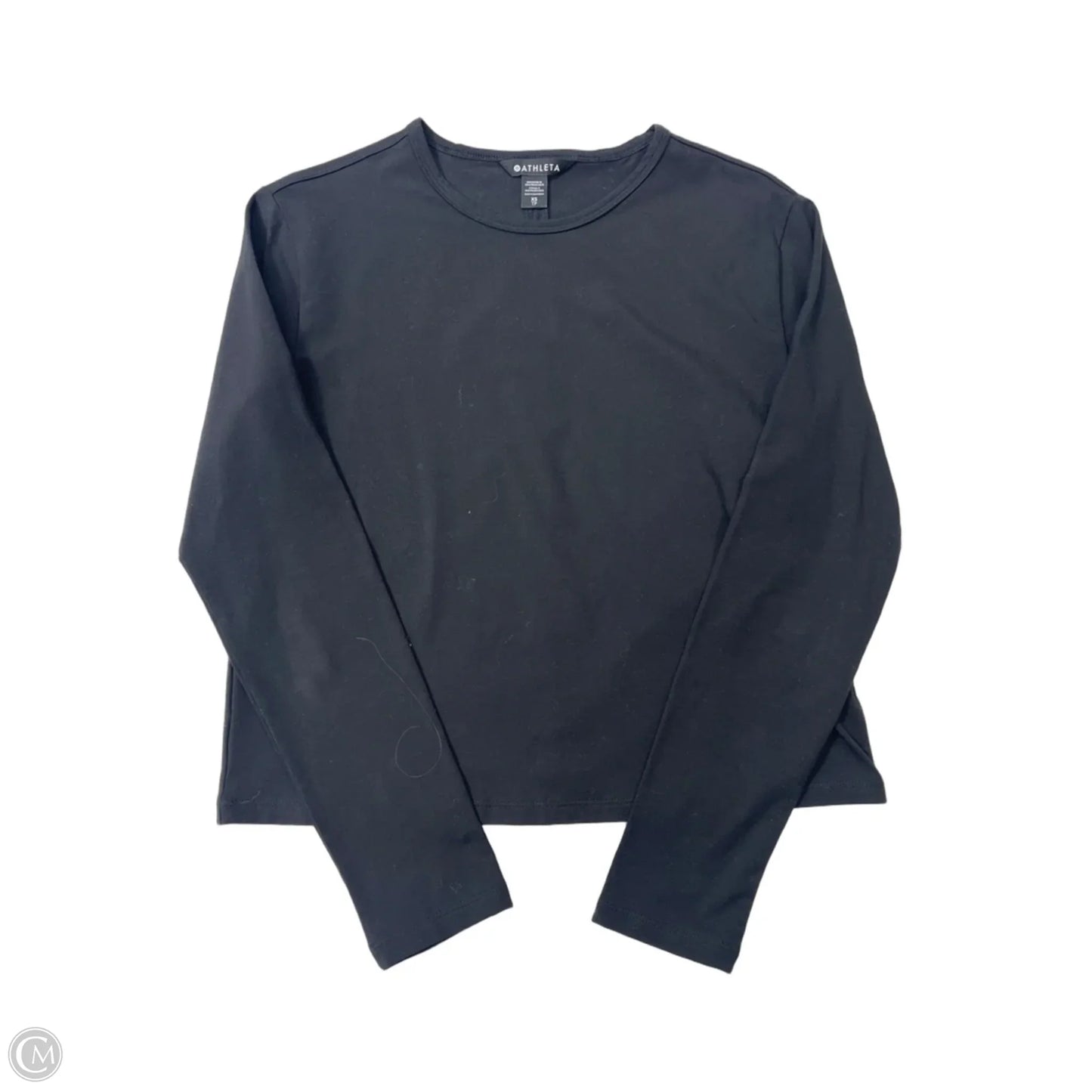 Athletic Top Long Sleeve Crewneck By Athleta In Black, Size: Xs