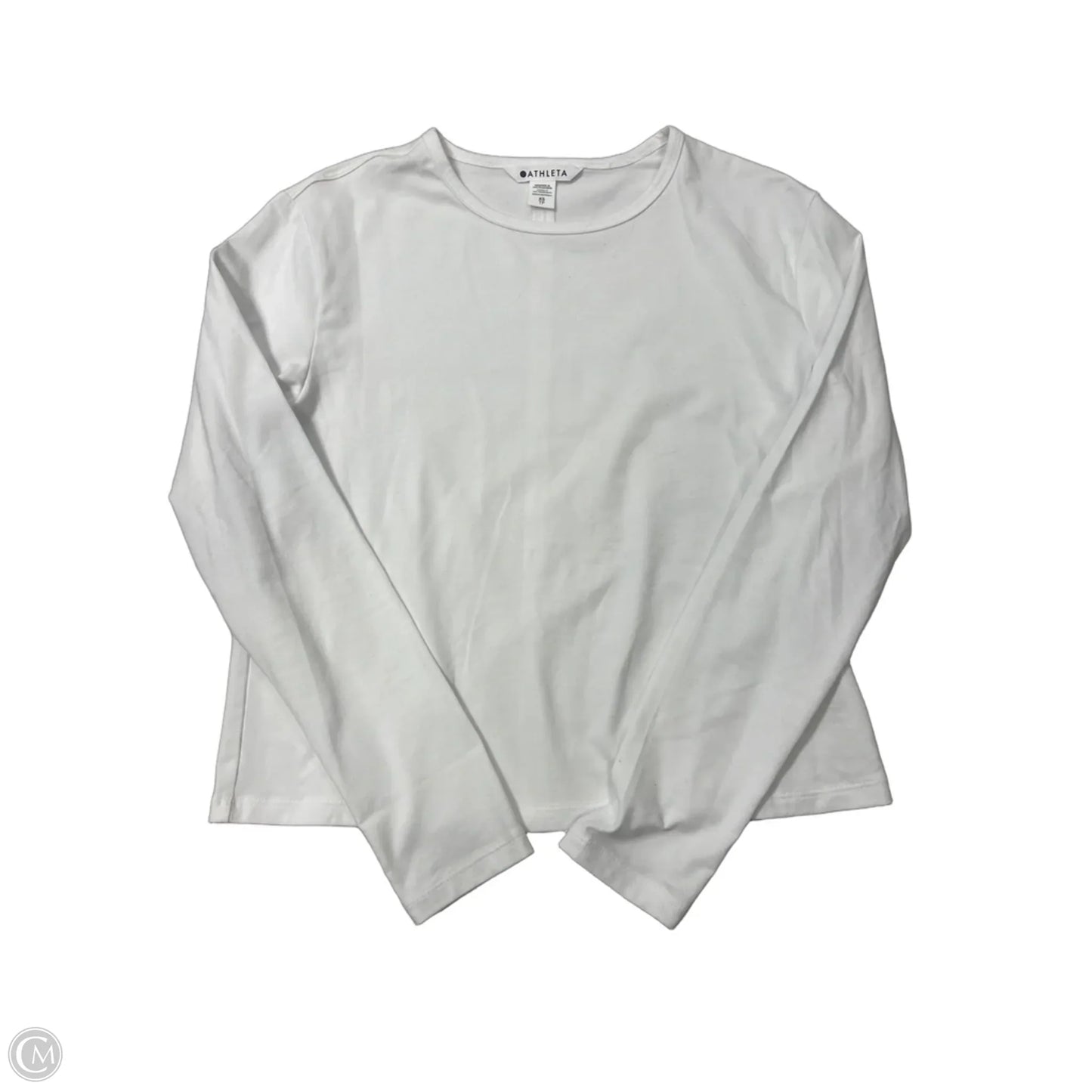 Athletic Top Long Sleeve Crewneck By Athleta In White, Size: Xs