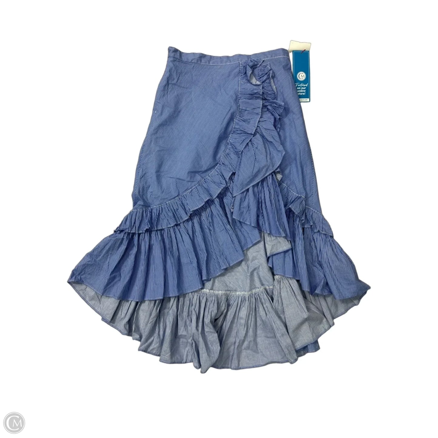Skirt Maxi By Chicwish In Blue & White, Size: L
