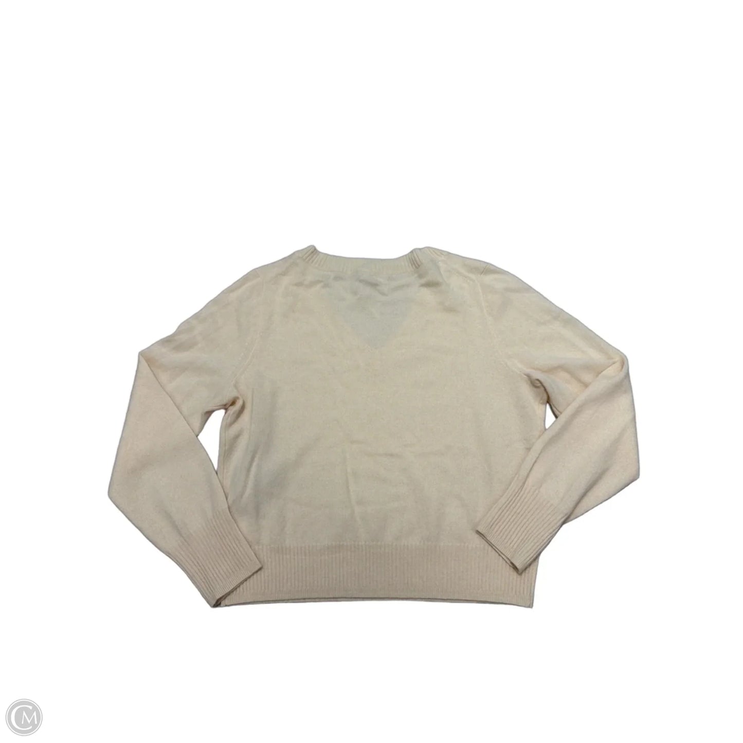 Sweater Cashmere By J. Crew In Cream, Size: L