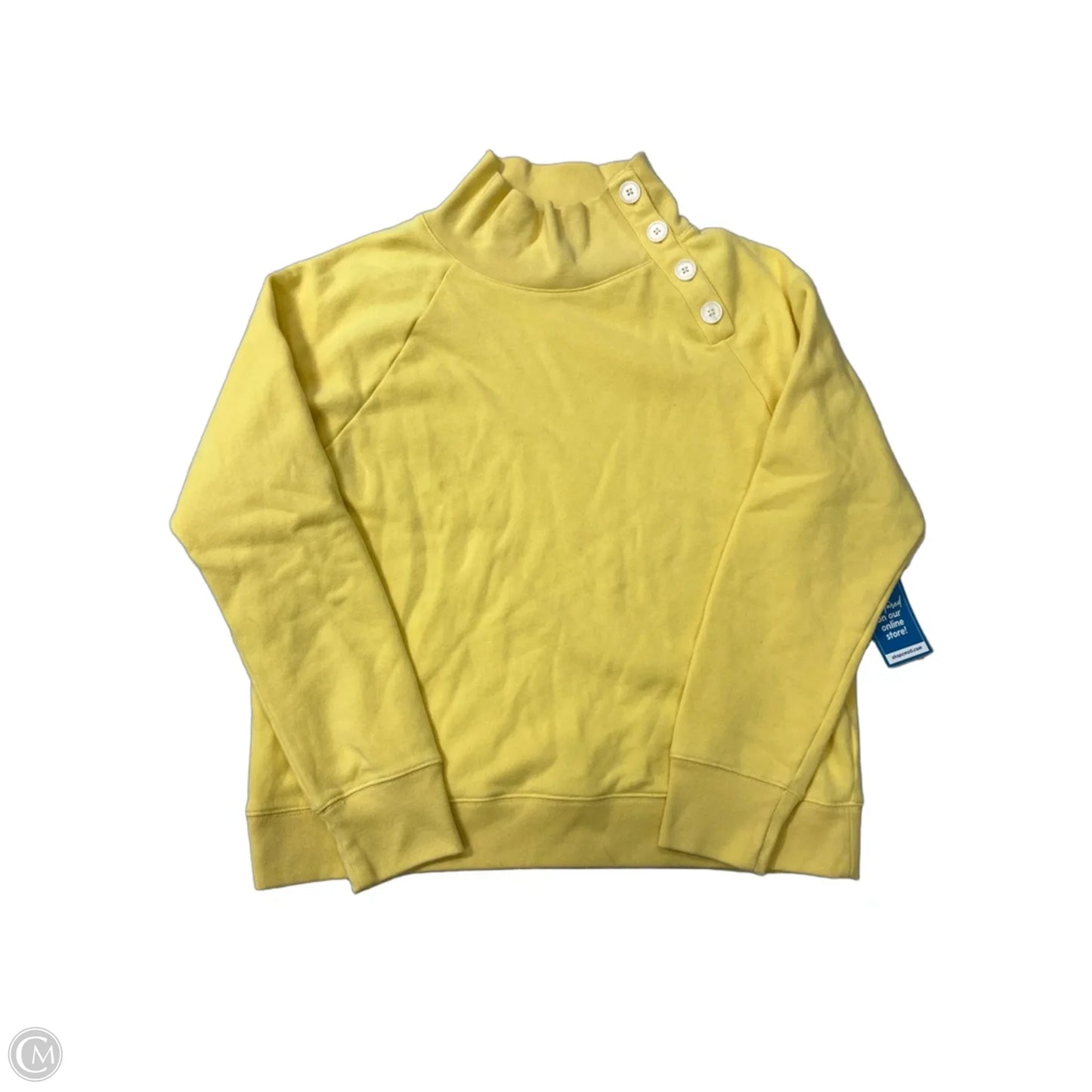 Top Long Sleeve By J. Crew In Yellow, Size: L
