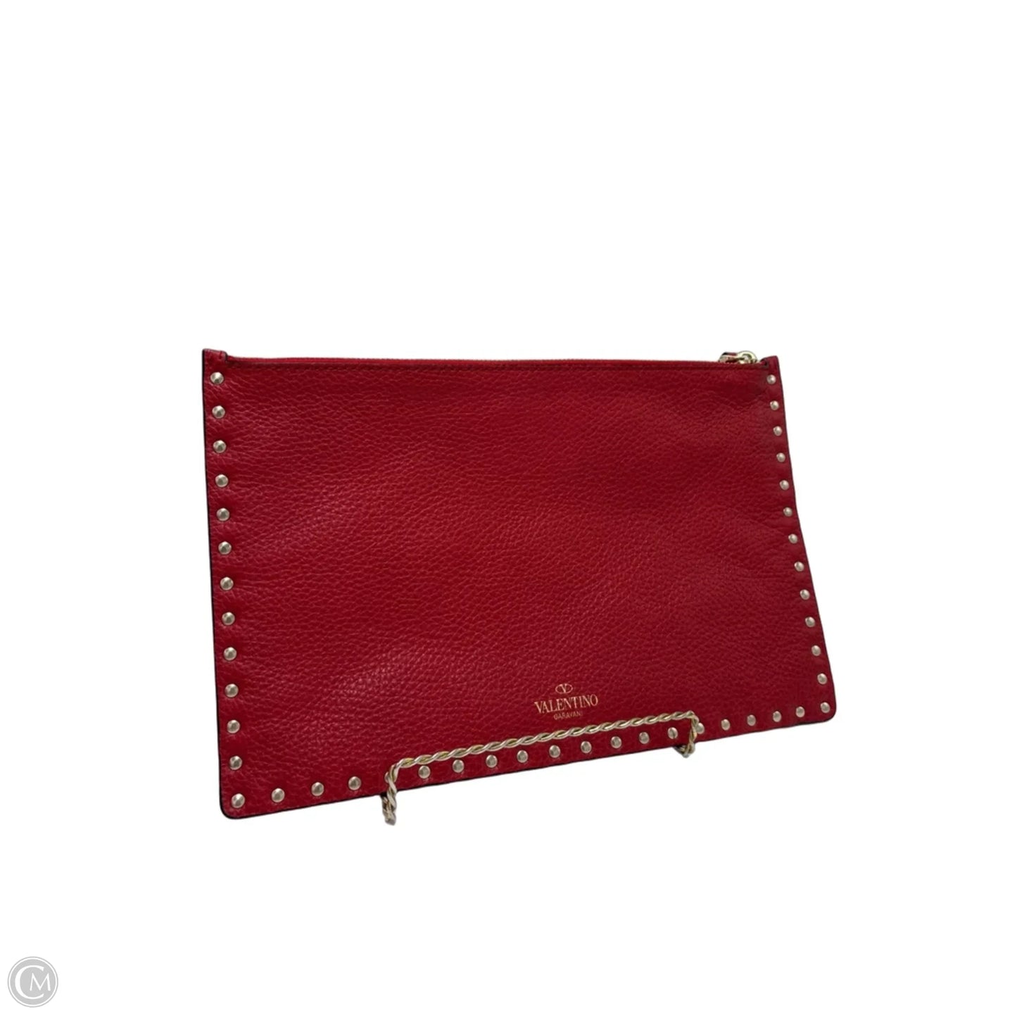 Valentino-Garavani Rockstud Zip Pouch Luxury Clutch