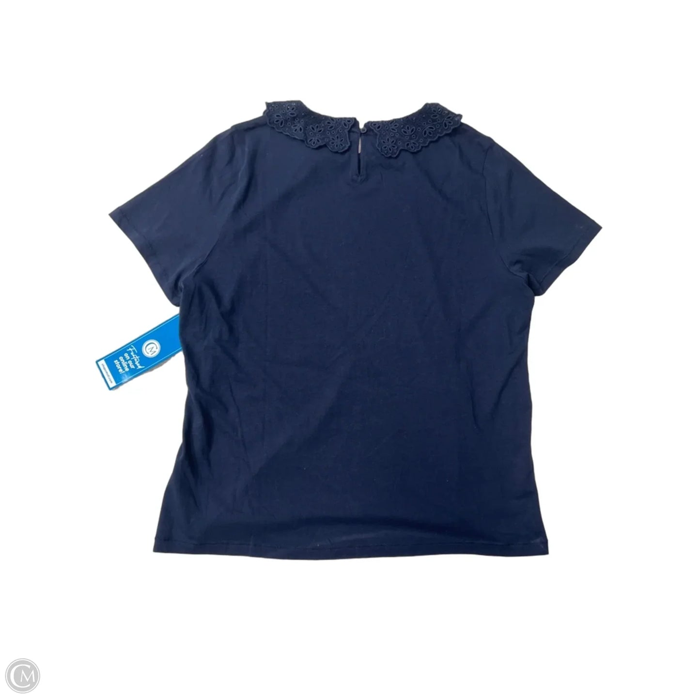 Top Short Sleeve By J. Crew In Navy, Size: L