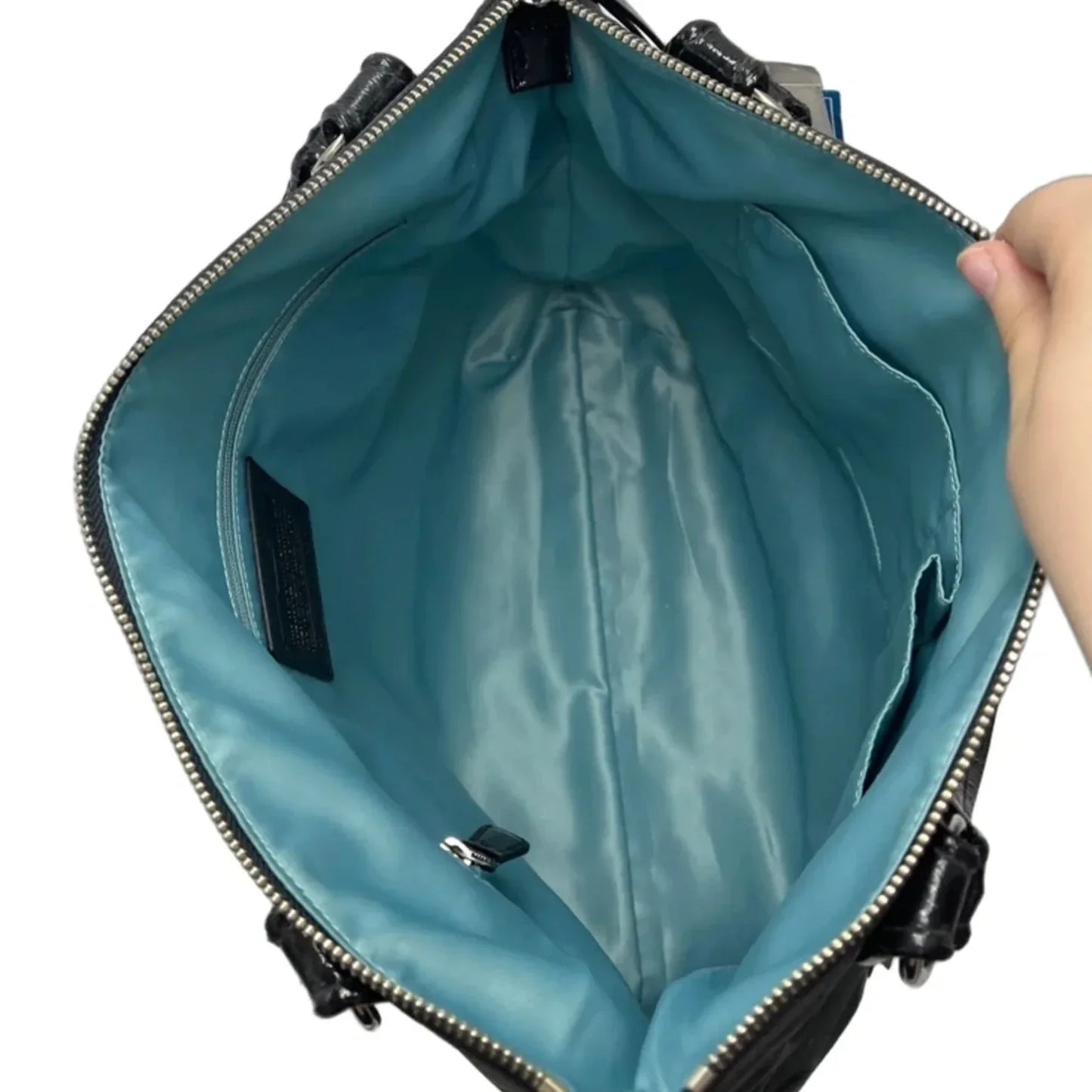 Coach Poppy Signature Sateen Designer Handbag/Tote