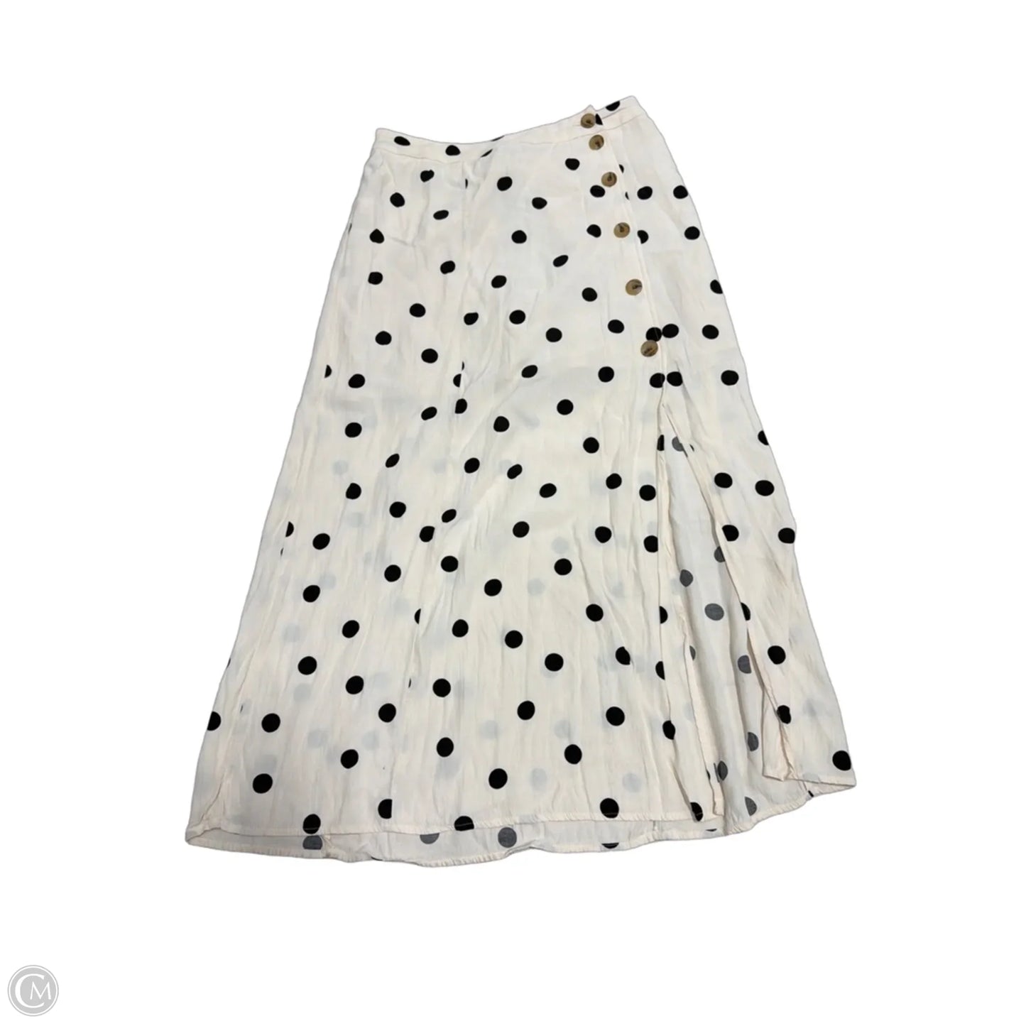 Skirt Maxi By Something Navy In Polkadot Pattern, Size: S