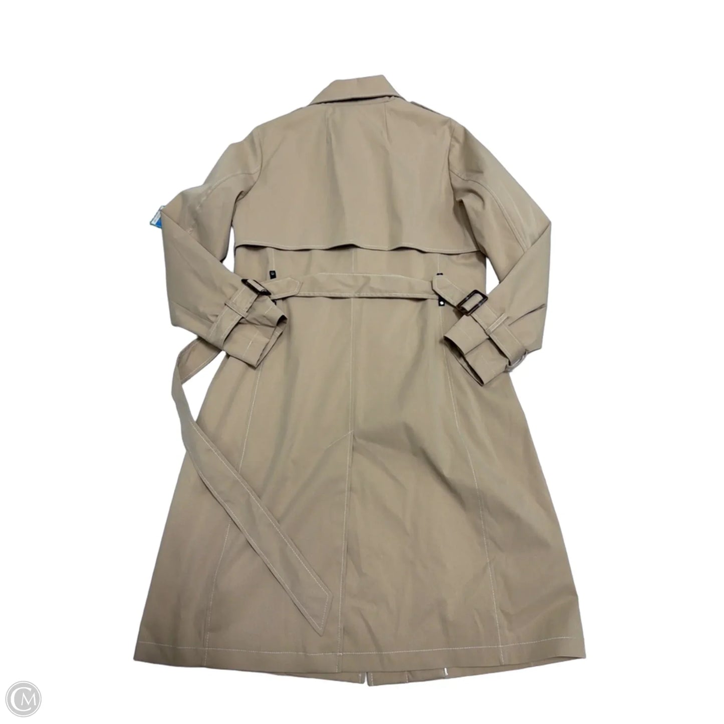 Coat Raincoat By Dkny In Tan, Size: M