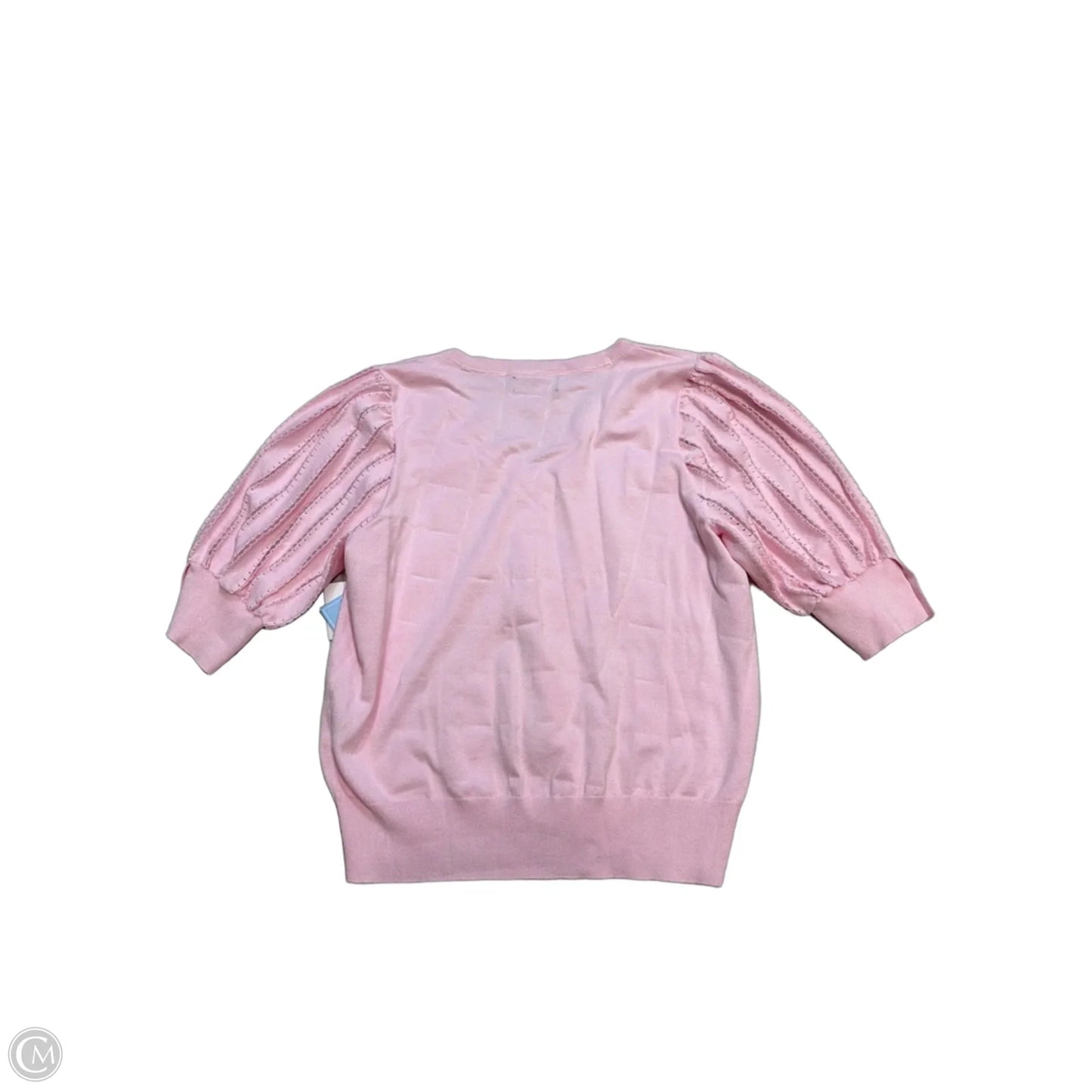 Top Short Sleeve Designer By Karl Lagerfeld In Pink, Size: L