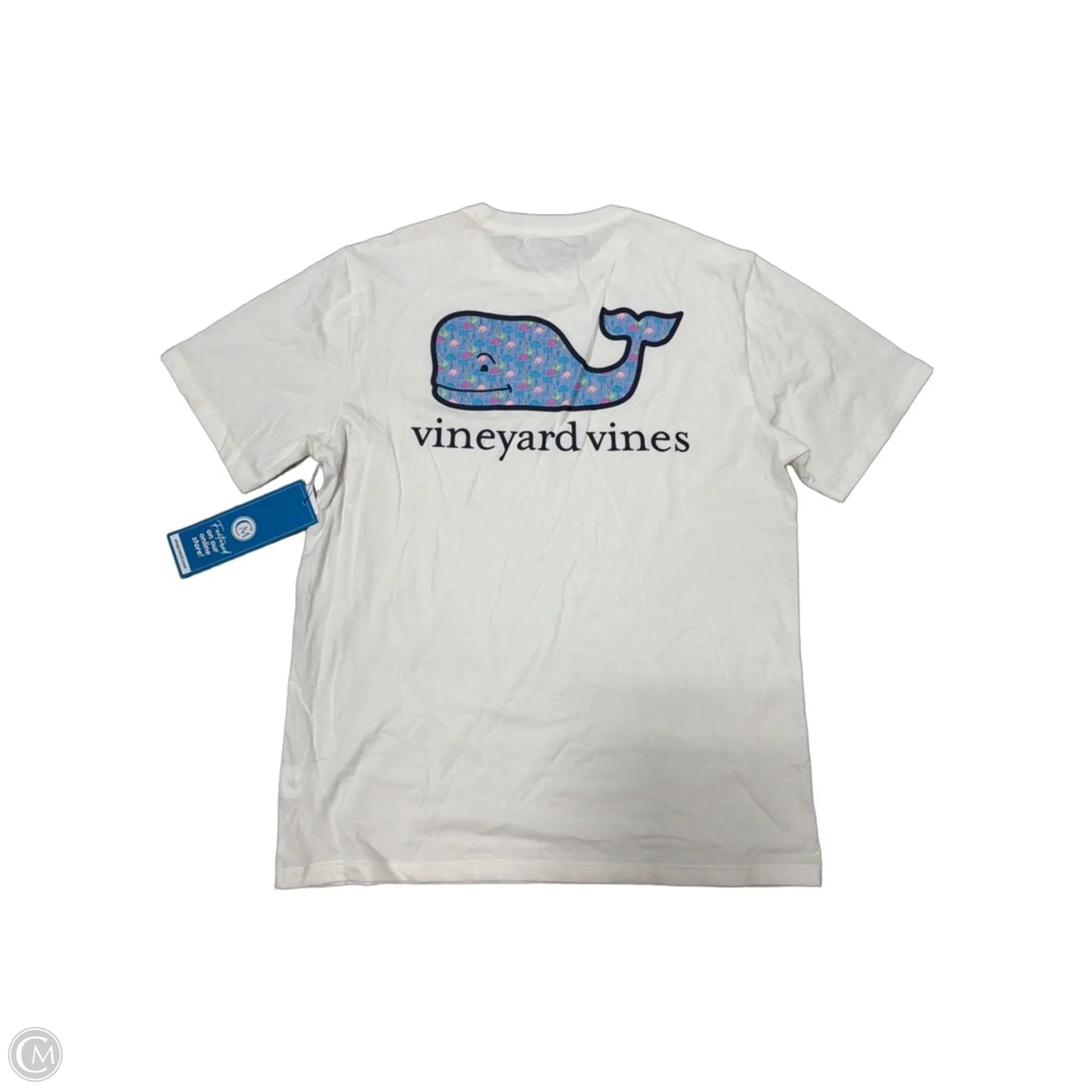 Top Short Sleeve By Vineyard Vines In White, Size: M