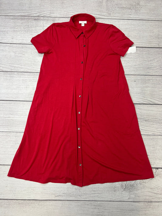 Red Dress Casual Short J Jill, Size Xs