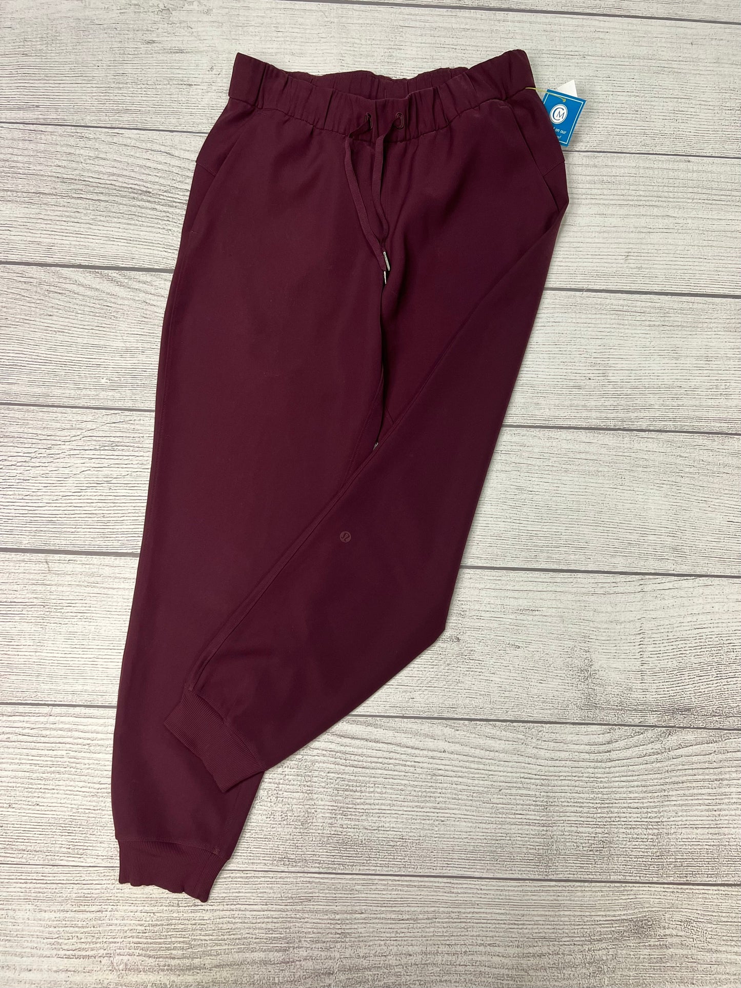 Athletic Pants By Lululemon In Maroon, Size: S