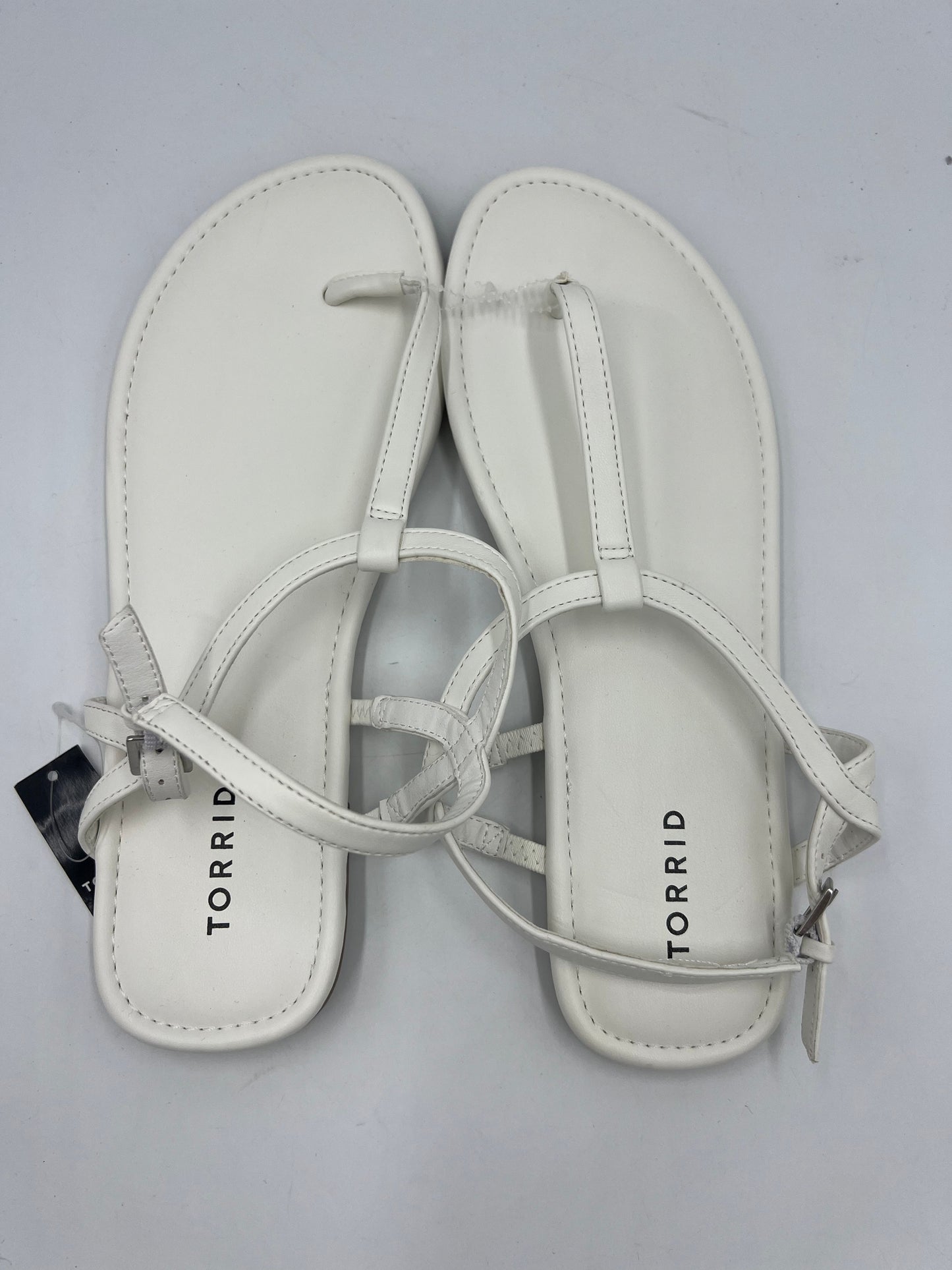 New! Sandals Flats By Torrid In White, Size: 11