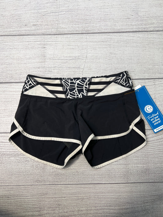 Athletic Shorts By Lululemon In Black White, Size: Xs