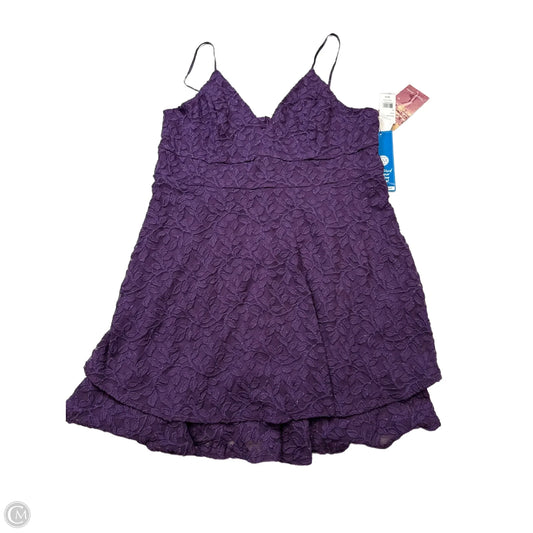 New! Dress Party Short By Emerald Sundae In Purple, Size: 2x