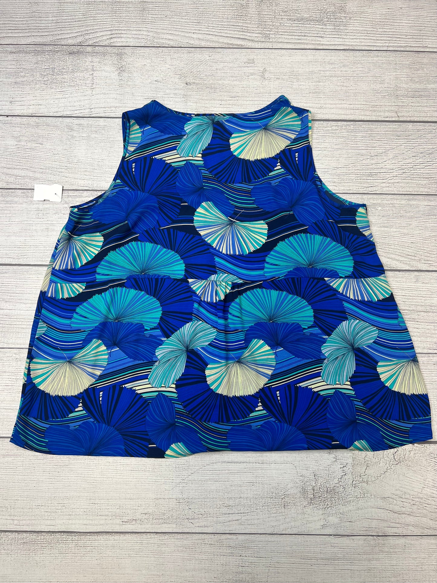 Blue Top Sleeveless Roz And Ali, Size 3x