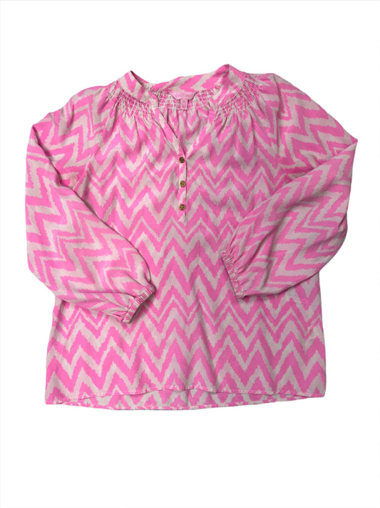 Pink Top Long Sleeve Lilly Pulitzer, Size S