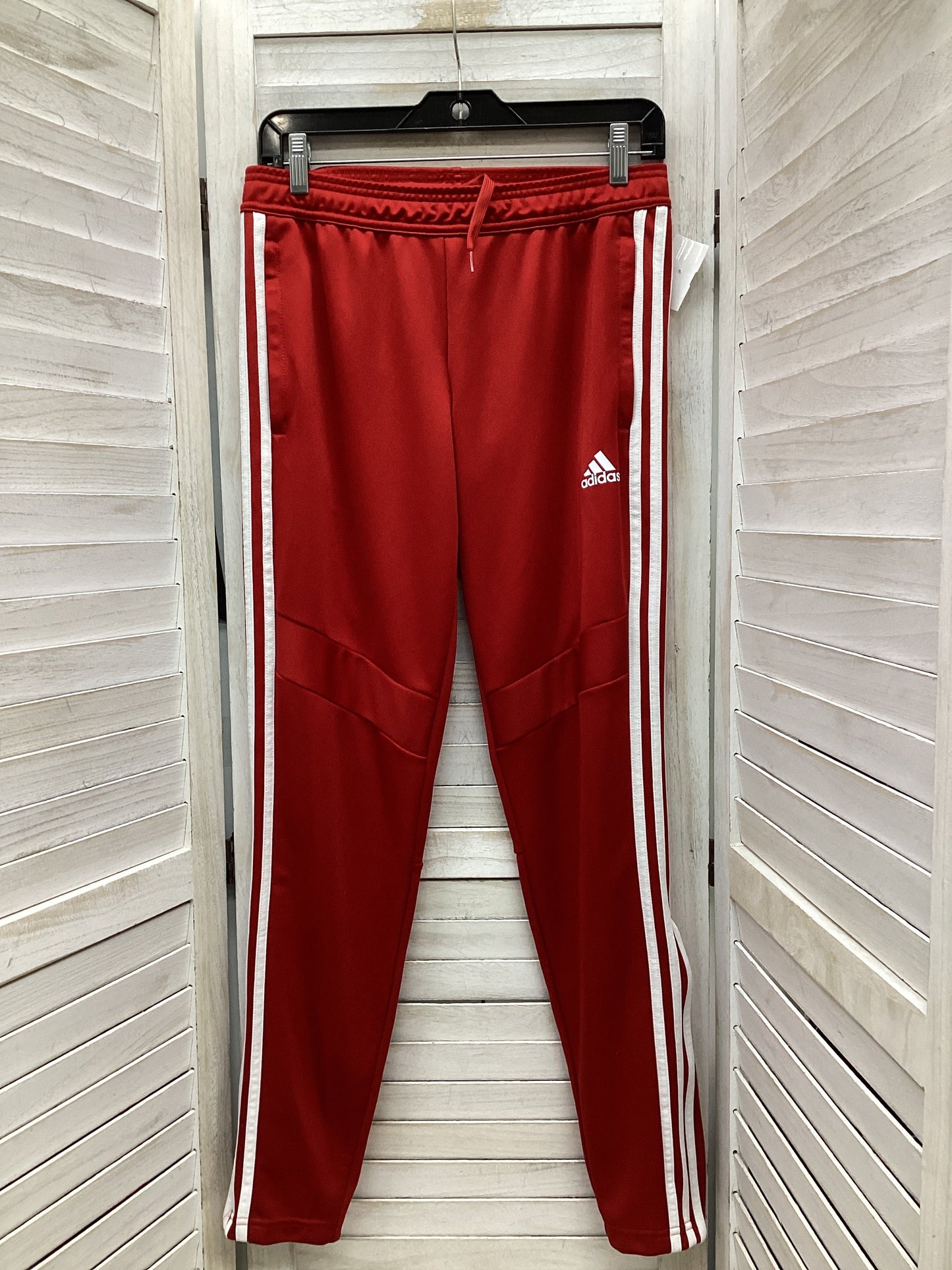 Athletic Pants By Adidas In Red, Size: S