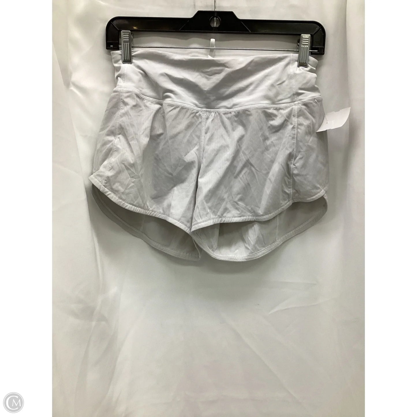 Athletic Shorts By Lululemon In White, Size: 4