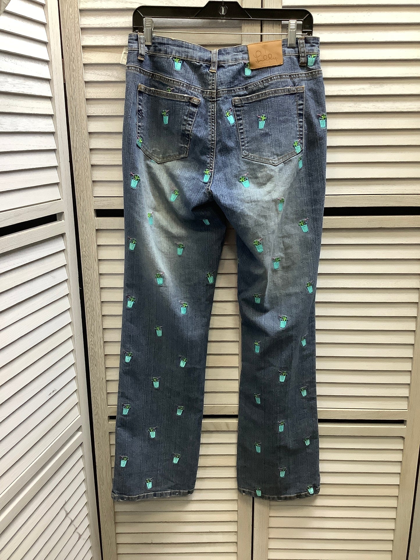 Jeans Straight By Lilly Pulitzer In Blue Denim, Size: 8