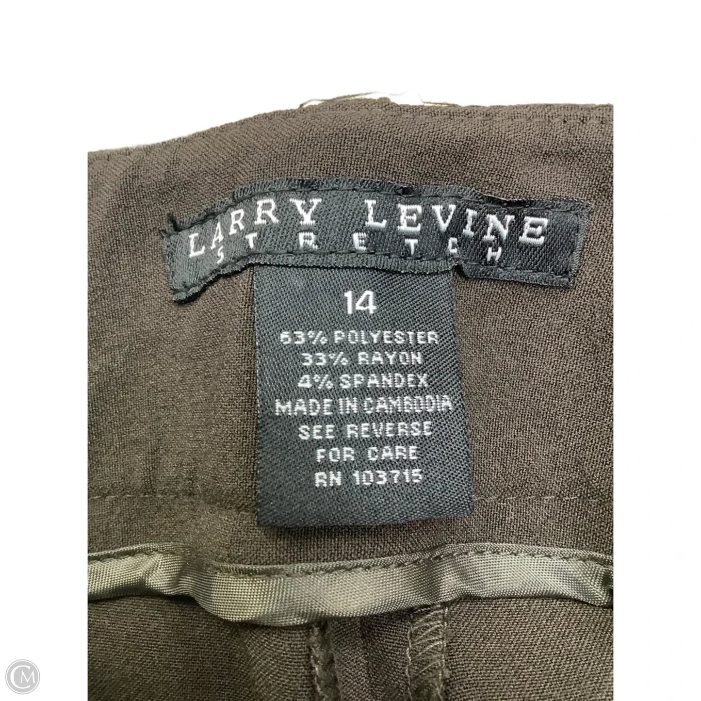 Pants Dress By Larry Levine In Brown, Size: 14