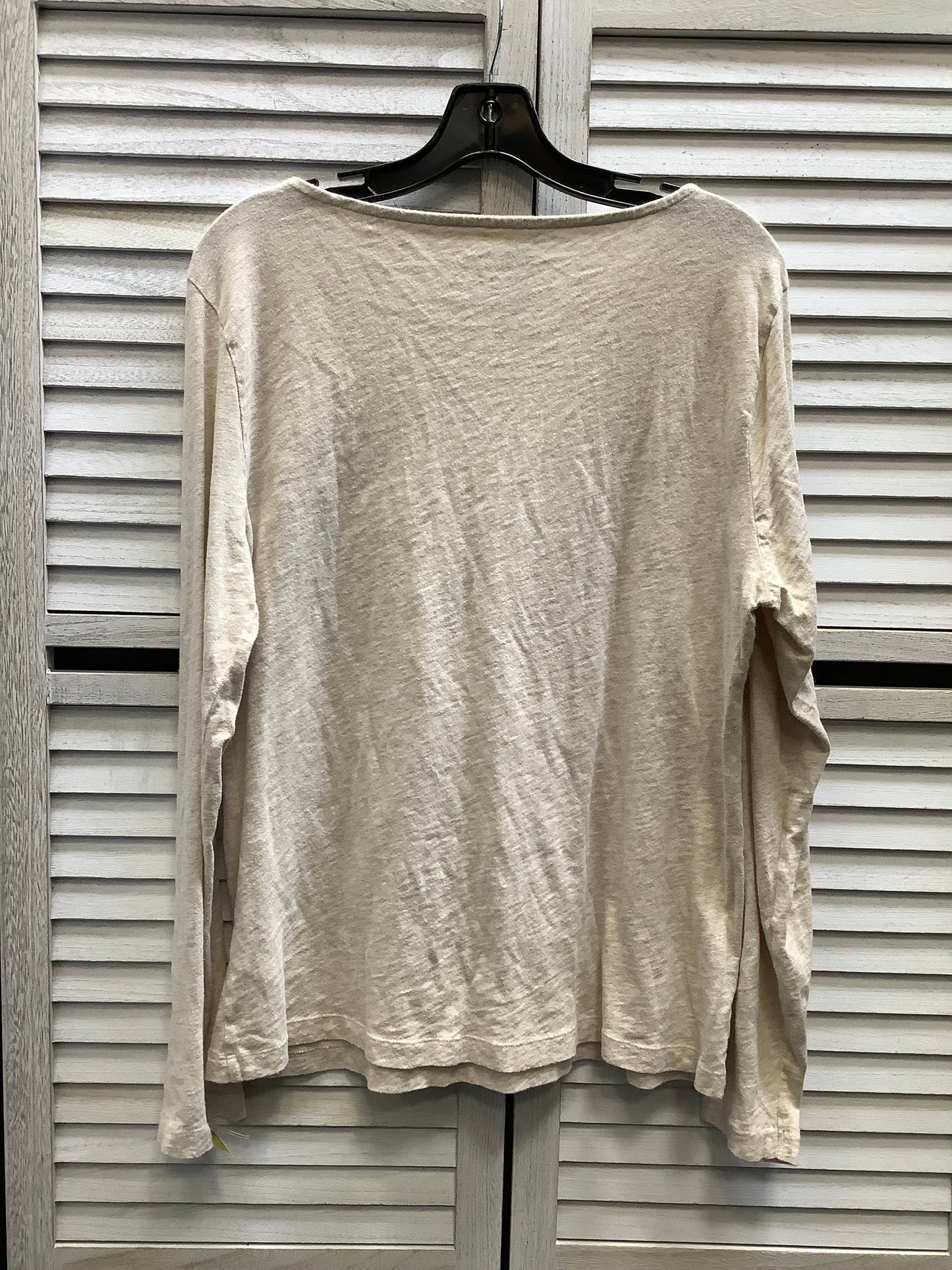 Top Long Sleeve By J. Crew In Tan, Size: Xl