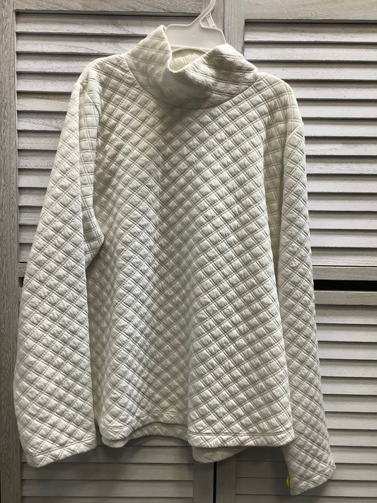 Top Long Sleeve By J. Crew In Ivory, Size: Xl