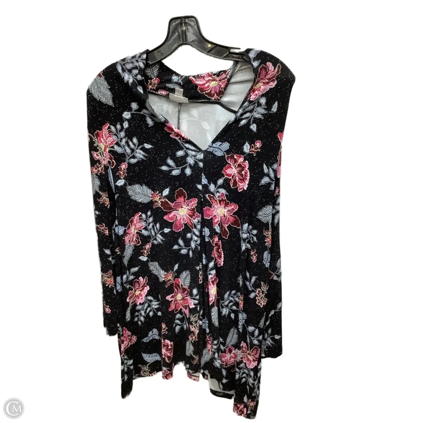 Top Long Sleeve By Avenue In Floral Print, Size: 2x