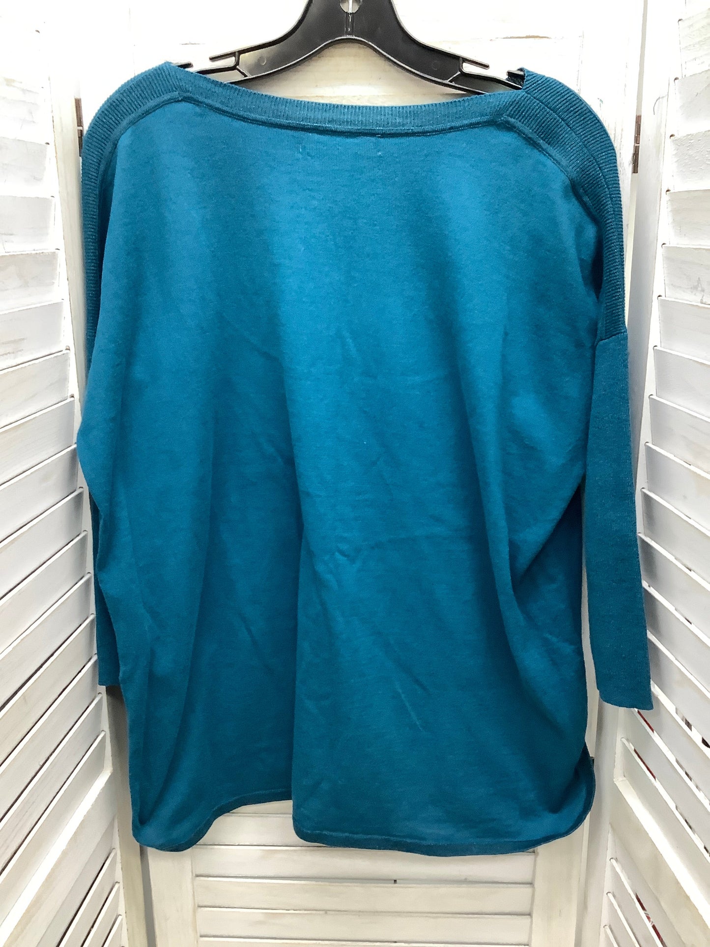 Top Long Sleeve By Lilly Pulitzer In Teal, Size: Xxs