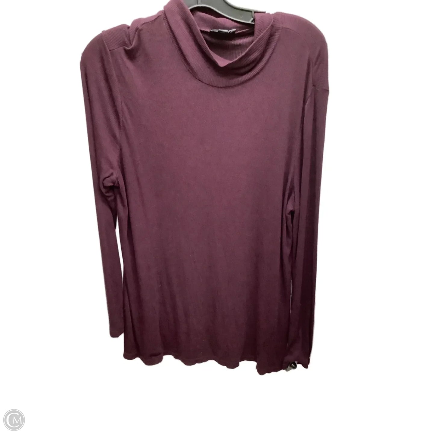 Top Long Sleeve By Jones New York In Maroon, Size: Xxl