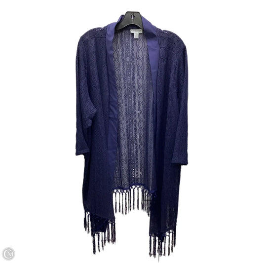Cardigan By Catherines In Blue, Size: 2x
