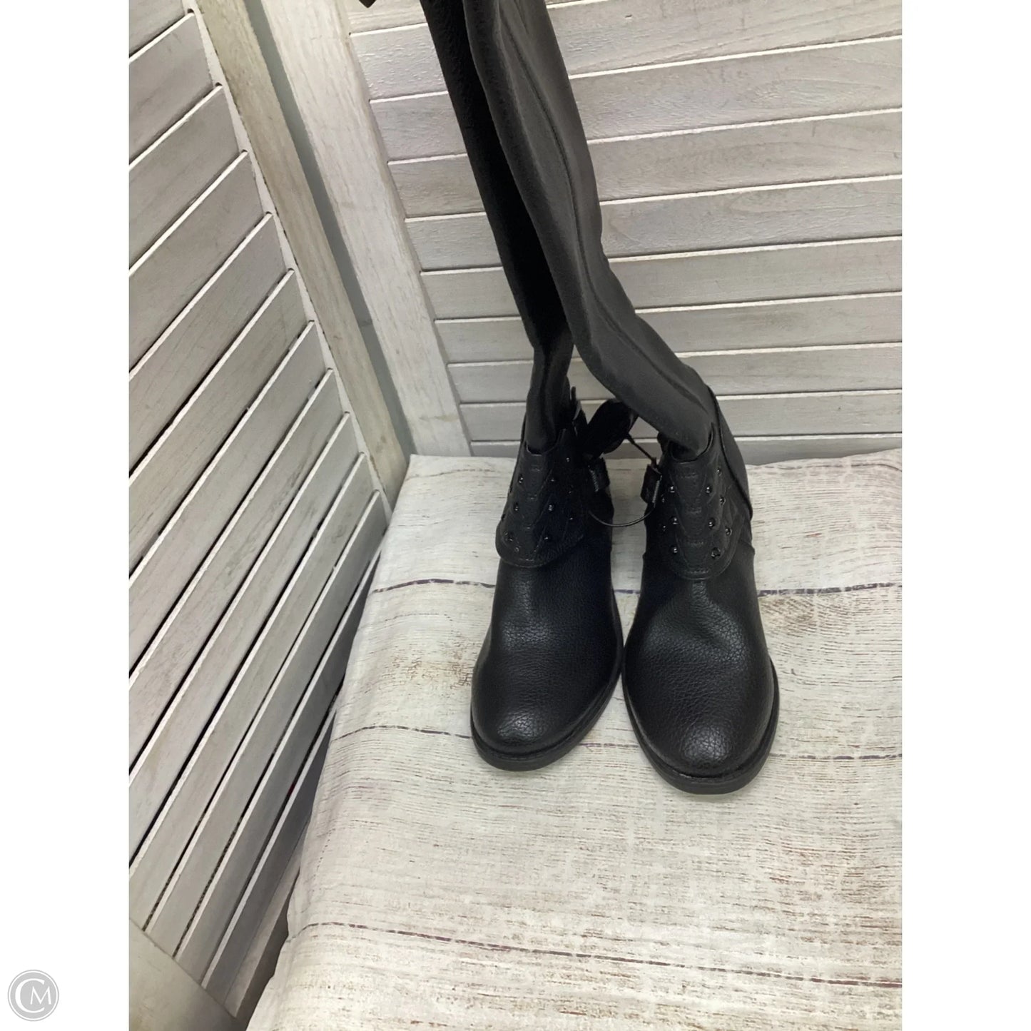 Boots Knee Flats By Simply Vera In Black, Size: 6