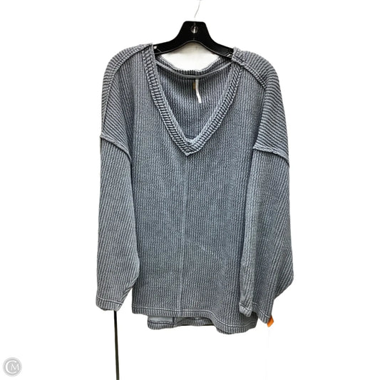 Sweatshirt Crewneck By Free People In Blue, Size: M