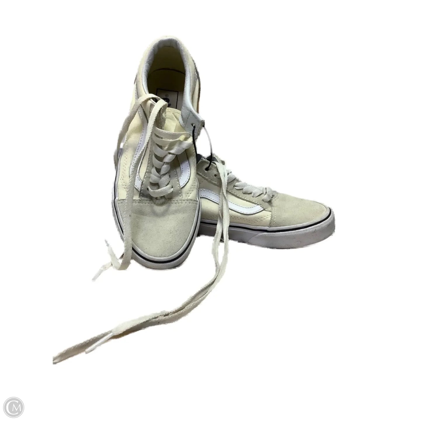 Shoes Flats By Vans In Cream, Size: 6