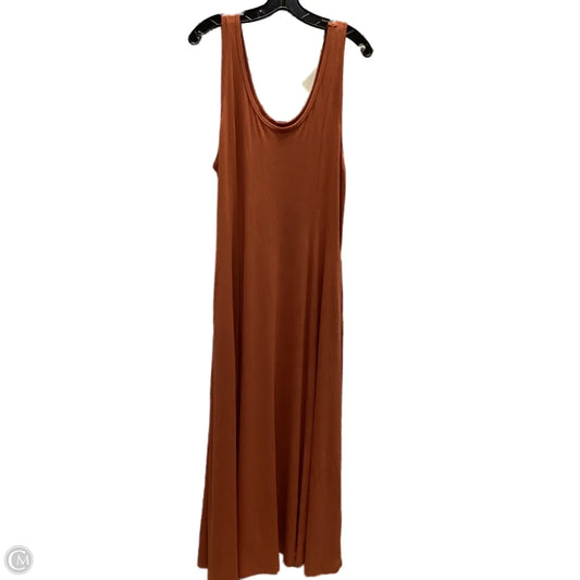 Dress Casual Maxi By Ava & Viv In Brown, Size: Xxl