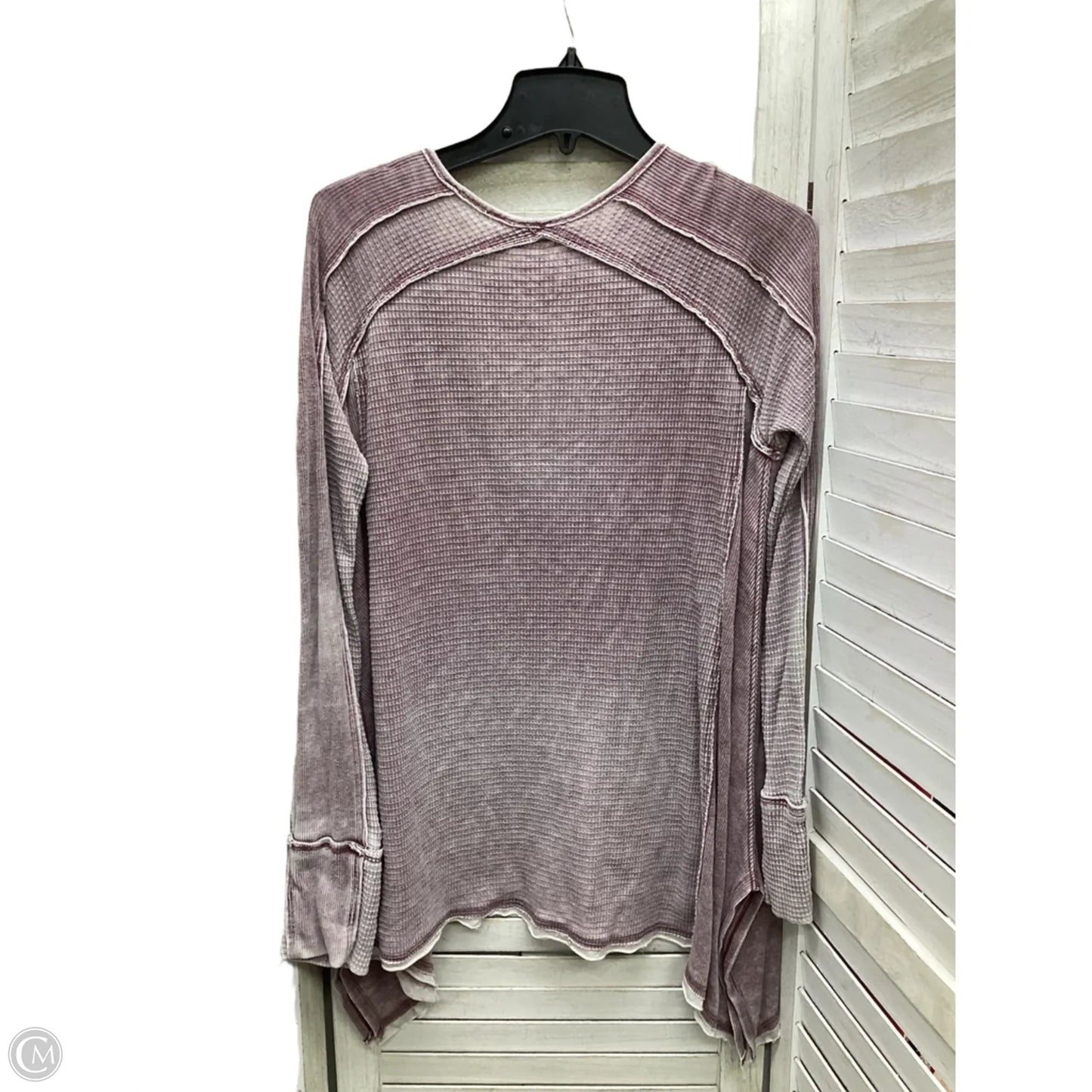 Top Long Sleeve By Free People In Purple, Size: M
