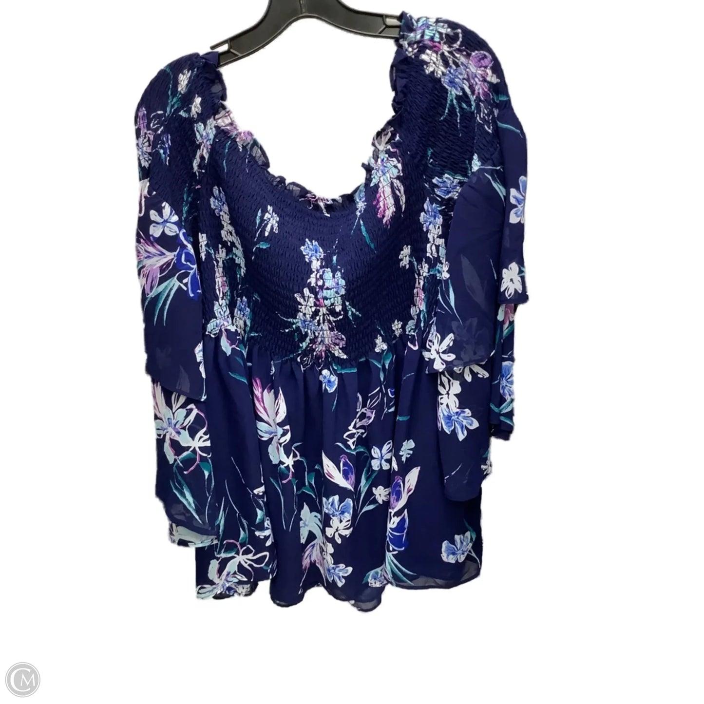 Top Long Sleeve By Lane Bryant In Floral Print, Size: 4x