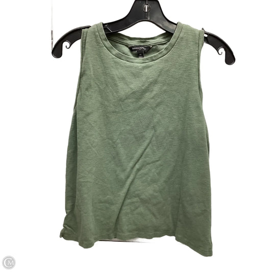 Top Sleeveless By Banana Republic In Green, Size: M