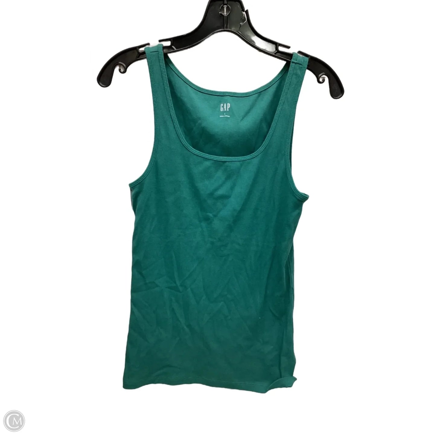 Top Sleeveless By Gap In Green, Size: L