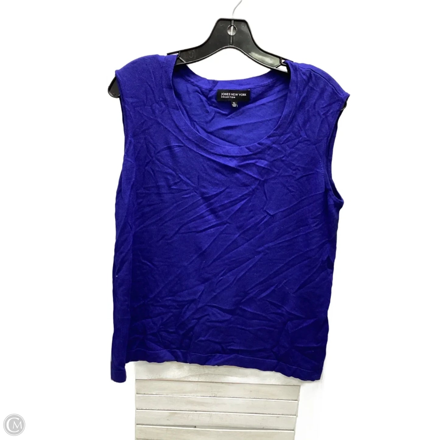 Top Sleeveless By Jones New York In Blue, Size: Xl