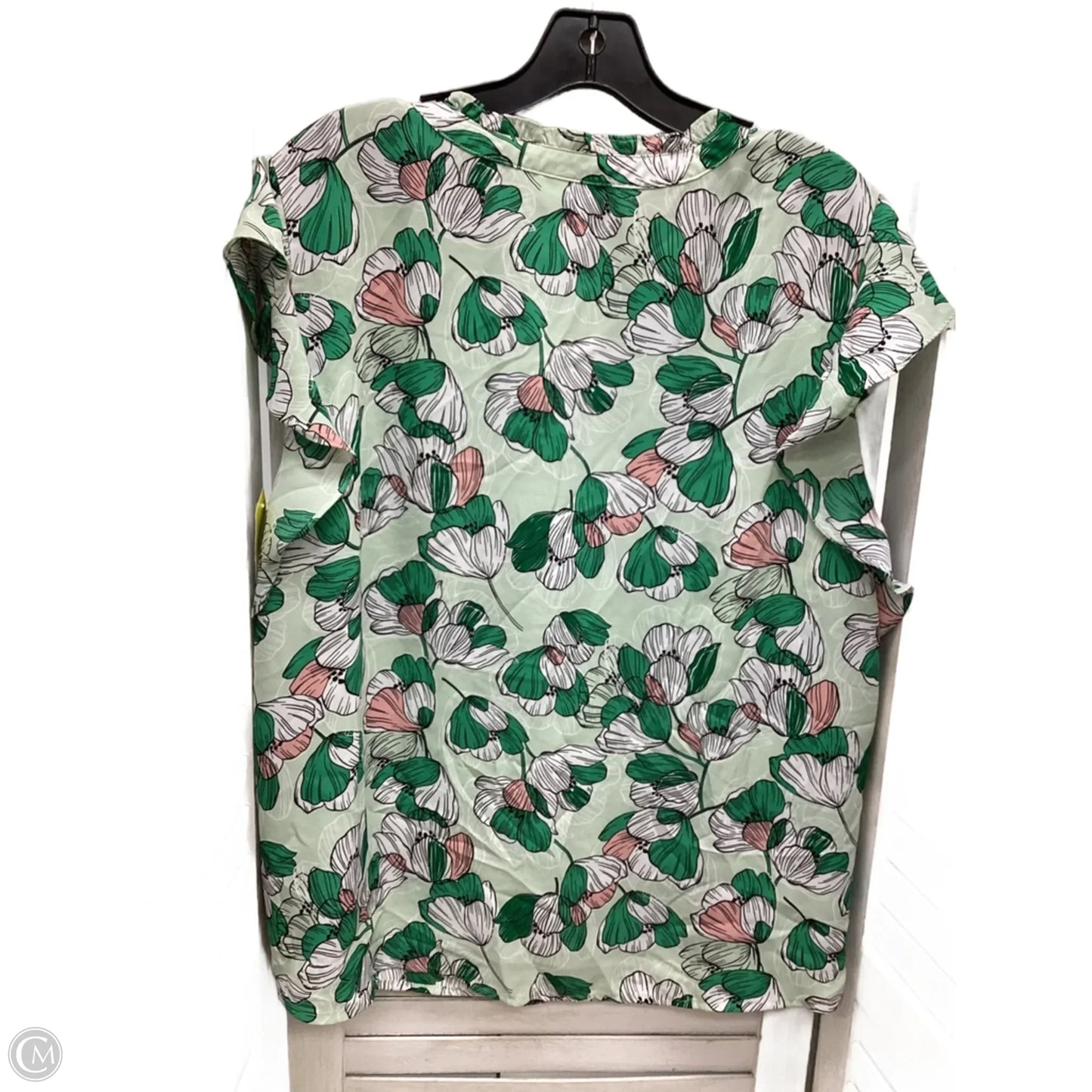 Top Sleeveless By Liz Claiborne In Floral Print, Size: Xxl